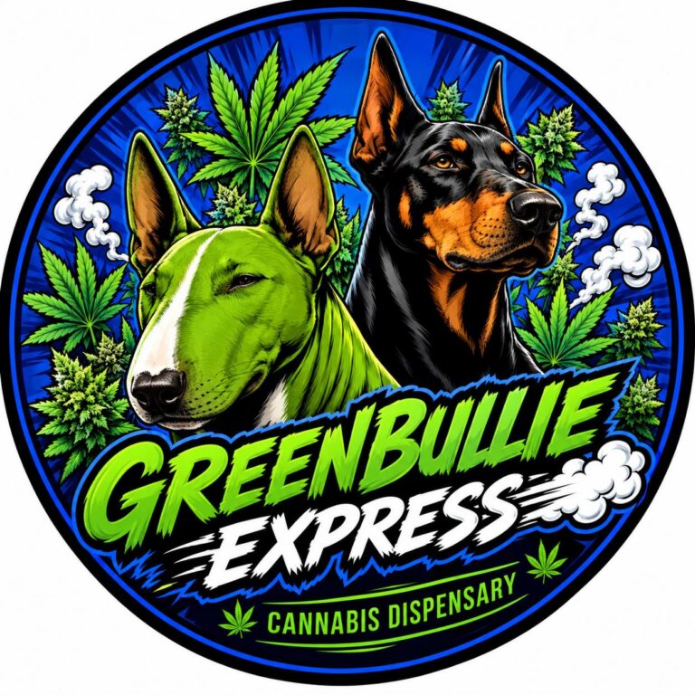 Greenbullie Express Cannabis Badge 768x768